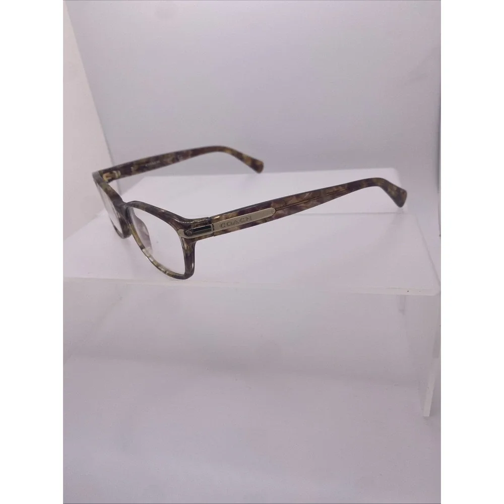 Coach Eyeglasses FRAMES ONLY HC 6065 49-17-135 Confetti Light Brown 378